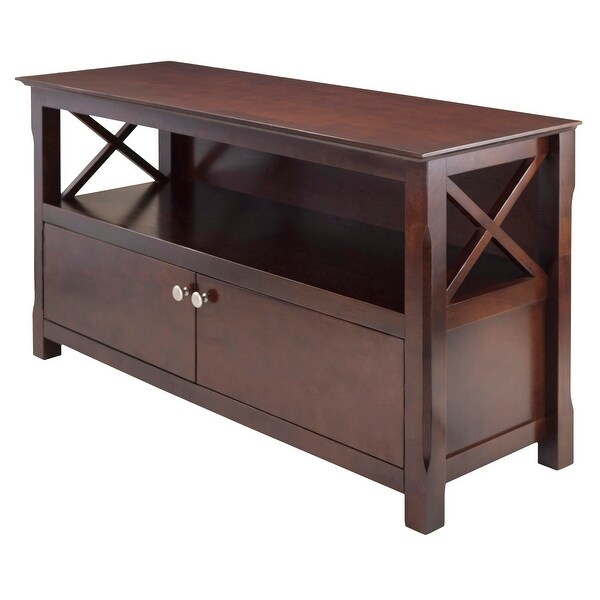 Xola TV Stand， Cappuccino - 44.02 x 15.94 x 24.02 inches