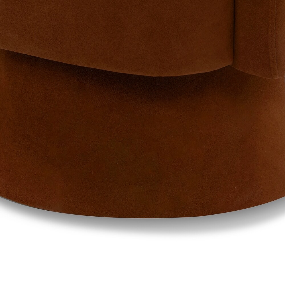 Jamie Swivel Fabric Accent Chair