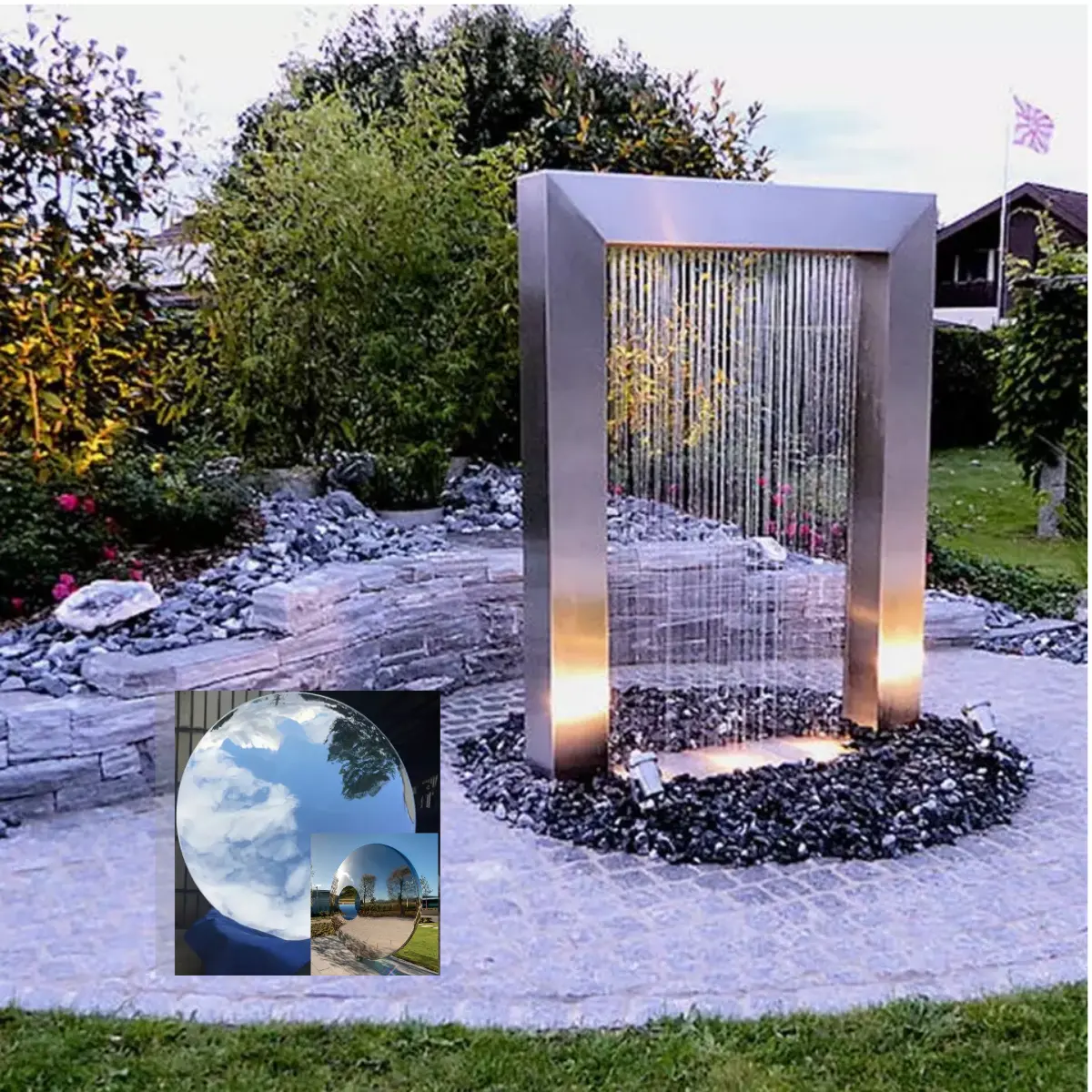 New arrival water fountain for garden ornament custom sculpture metal craft outdoor decoration statue