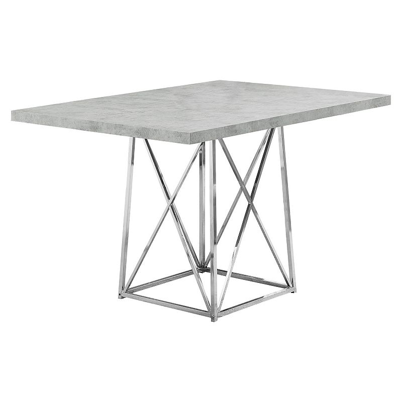 Monarch Contemporary X-Frame Dining Table