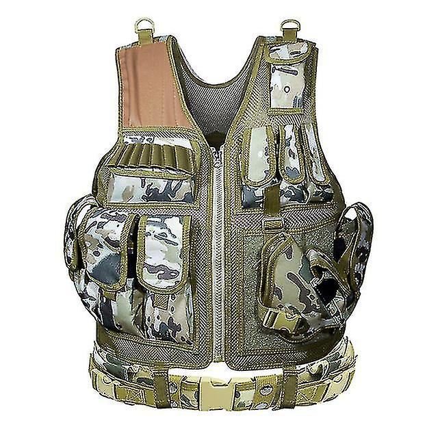 Tactical Vest Military Combat Armor Vests Mens Tactical Hunting Vest Army Adjustable Armor Outdoor Cs Training Vest Airsoft