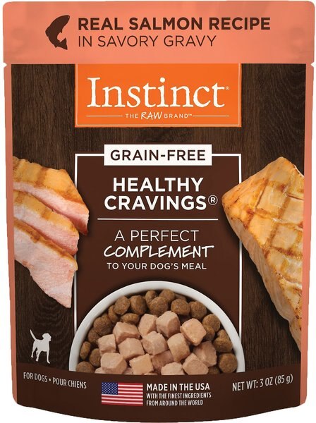 Instinct Healthy Cravings Grain-Free Cuts and Gravy Real Salmon Recipe Wet Dog Food Topper