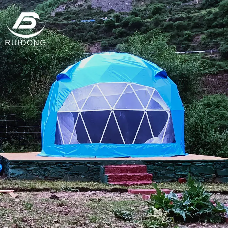 Outdoor Small Size Colorful Camping Hotel Dome Tent In a Huge Range of Colors White Blue Green