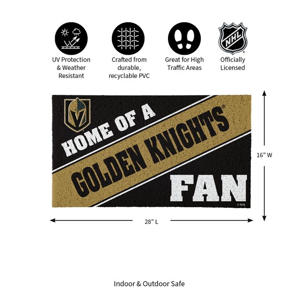 Evergreen Las Vegas Golden Knights Pvc Mat Color