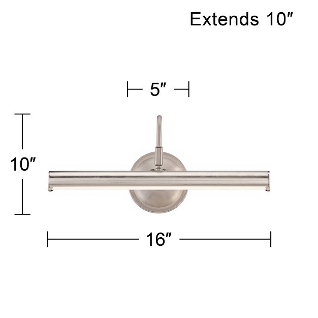 Wide Polished Nickel Led Picture Light