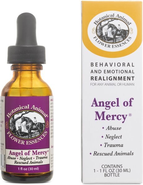 Botanical Animal Flower Essences Angel of Mercy Calming Pet Supplement， 1-oz bottle