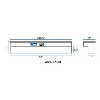 UWS 60 in. Aluminum Side Mount Tool Box TBSM-60