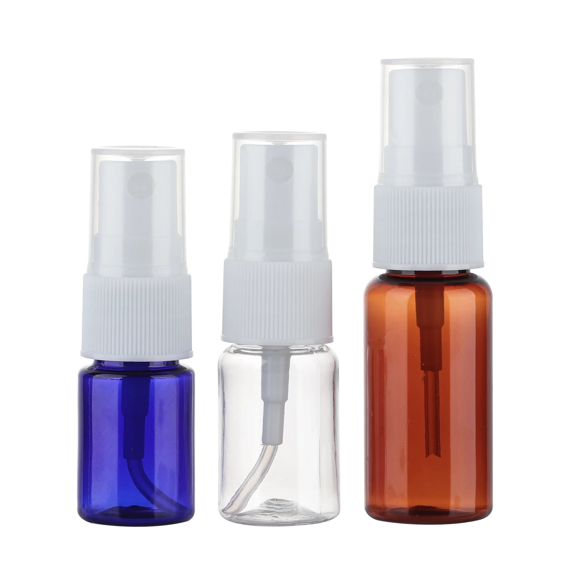 5ml 10ml 15ml Small Transparent Cosmetics Mist PET Sprayer Bottle Clear Plastic Bottles With Pump