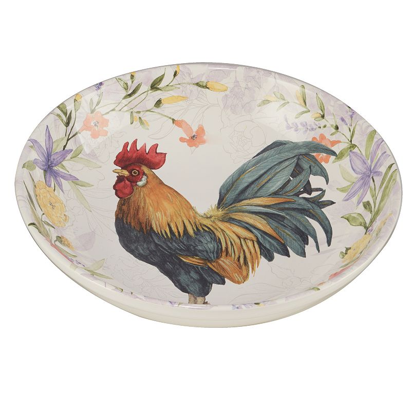 Certified International Floral Rooster Serving / Pasta Bowl