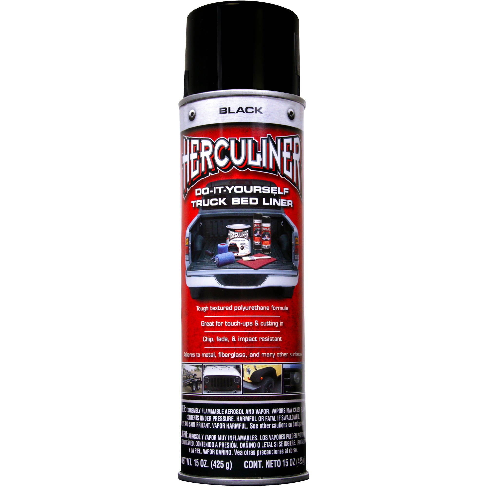 Herculiner Truck Bed Liner， Black， 15 oz