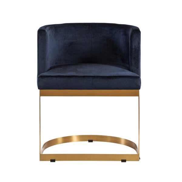 Navy Blue Velvet Dining Chair