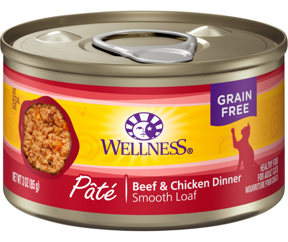 Wellness Complete Health Pâté - All Cat Breeds， Adult Cat Beef and Chick