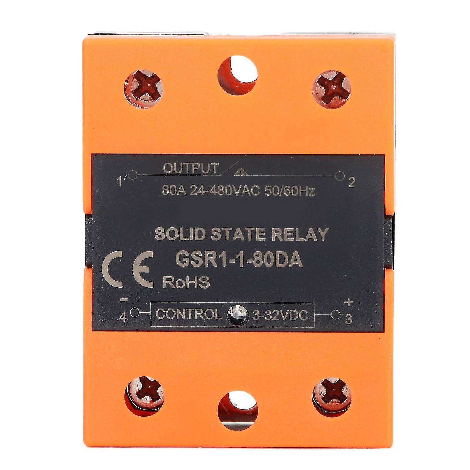 Solid State Relay SSR Input DC 3‑32V to Output AC 24‑480V for Home