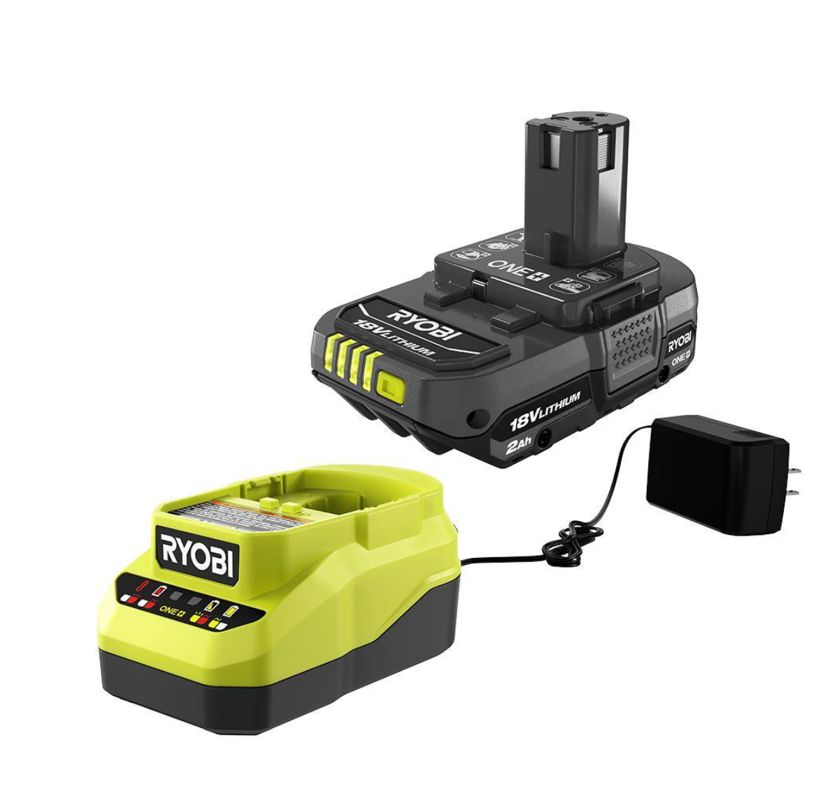 RYOBI P237-PSK005 ONE+ 18V Cordless 3-Speed 1/4 in. Hex Impact Driver with 2.0 Ah Battery and Charger