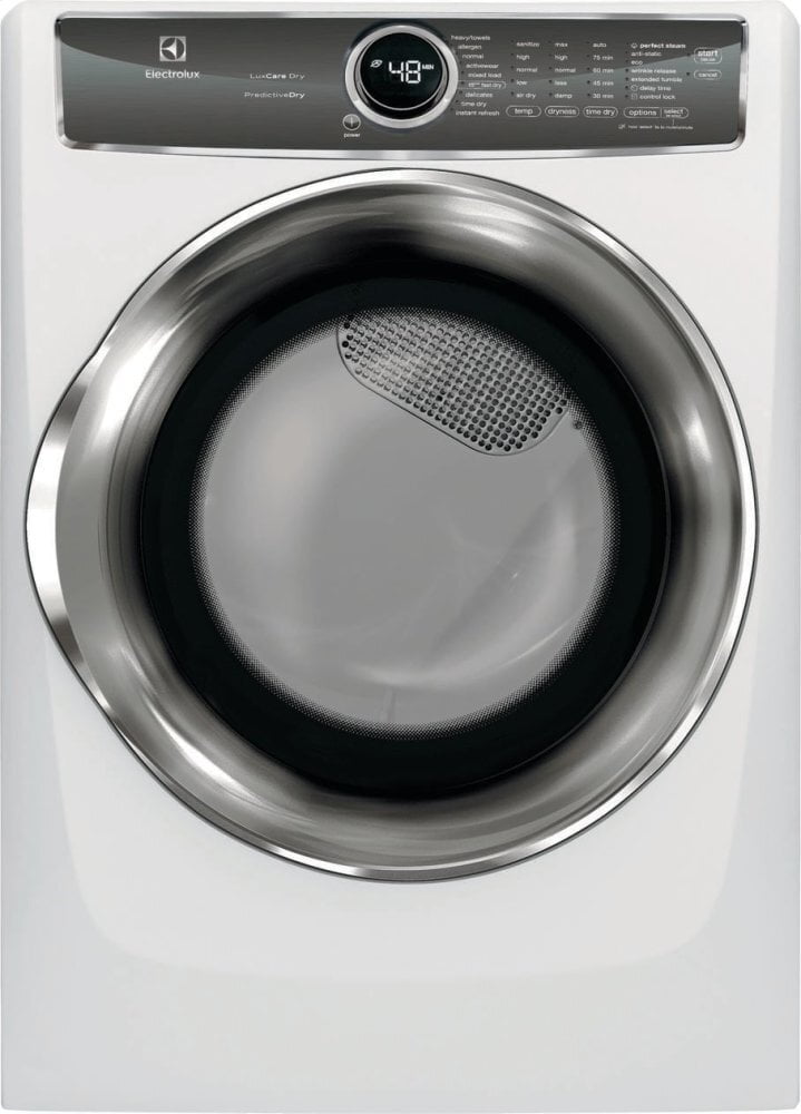 Electrolux EFME627UIW Front Load Perfect Steam™ Electric Dryer With Predictivedry™ And Instant Refresh - 8.0. Cu. Ft.