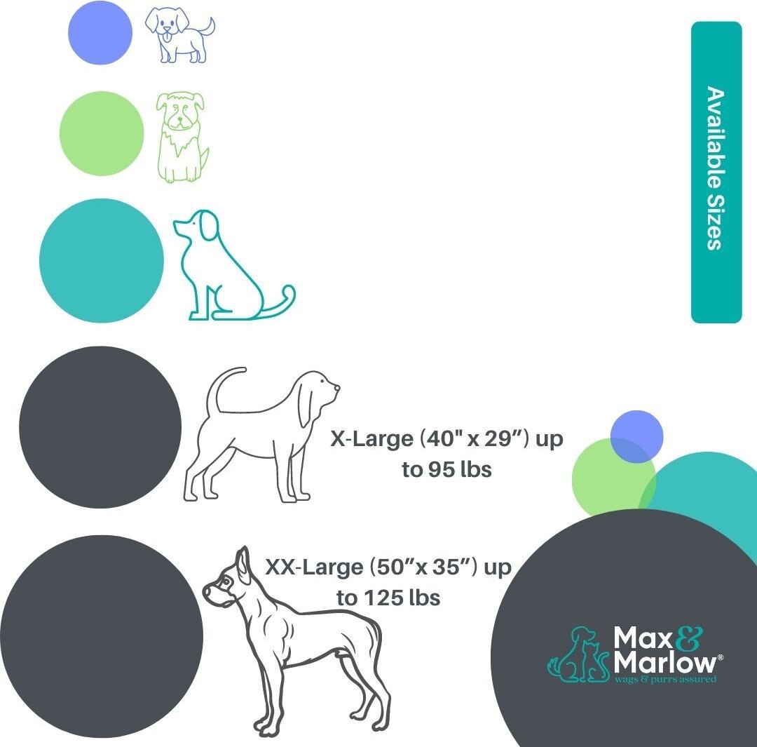 Max and Marlow Luxurious Oval Bolster Cuddler Cat and Dog Bed