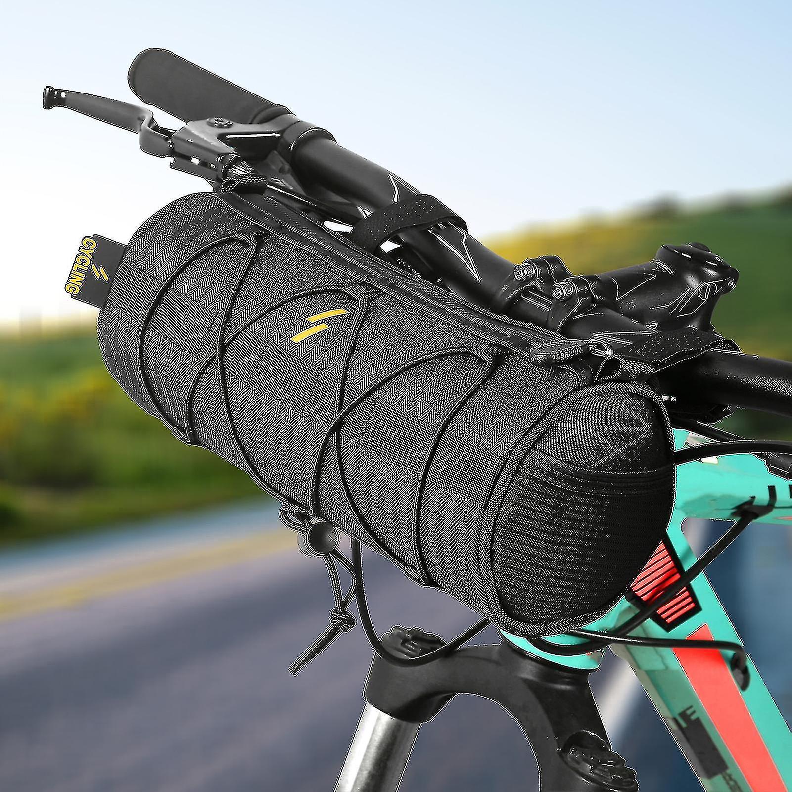 Bicycle Bag Large Capacity Portable Zipper Moistureproof Bicycle Front Beam Bag Cycling Equipment