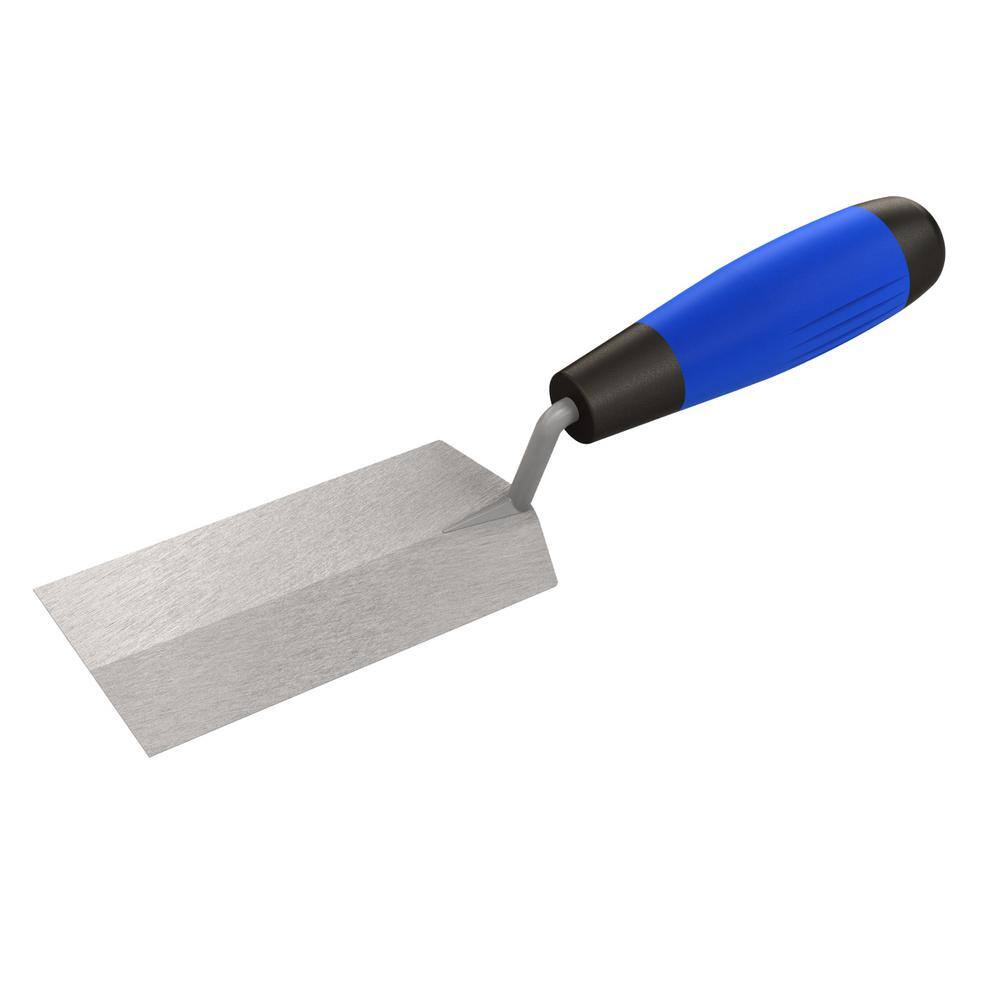 Bon Tool 6 in. x 2 in. Pro Carbon Steel Margin Trowel - Comfort Grip Handle 11-933