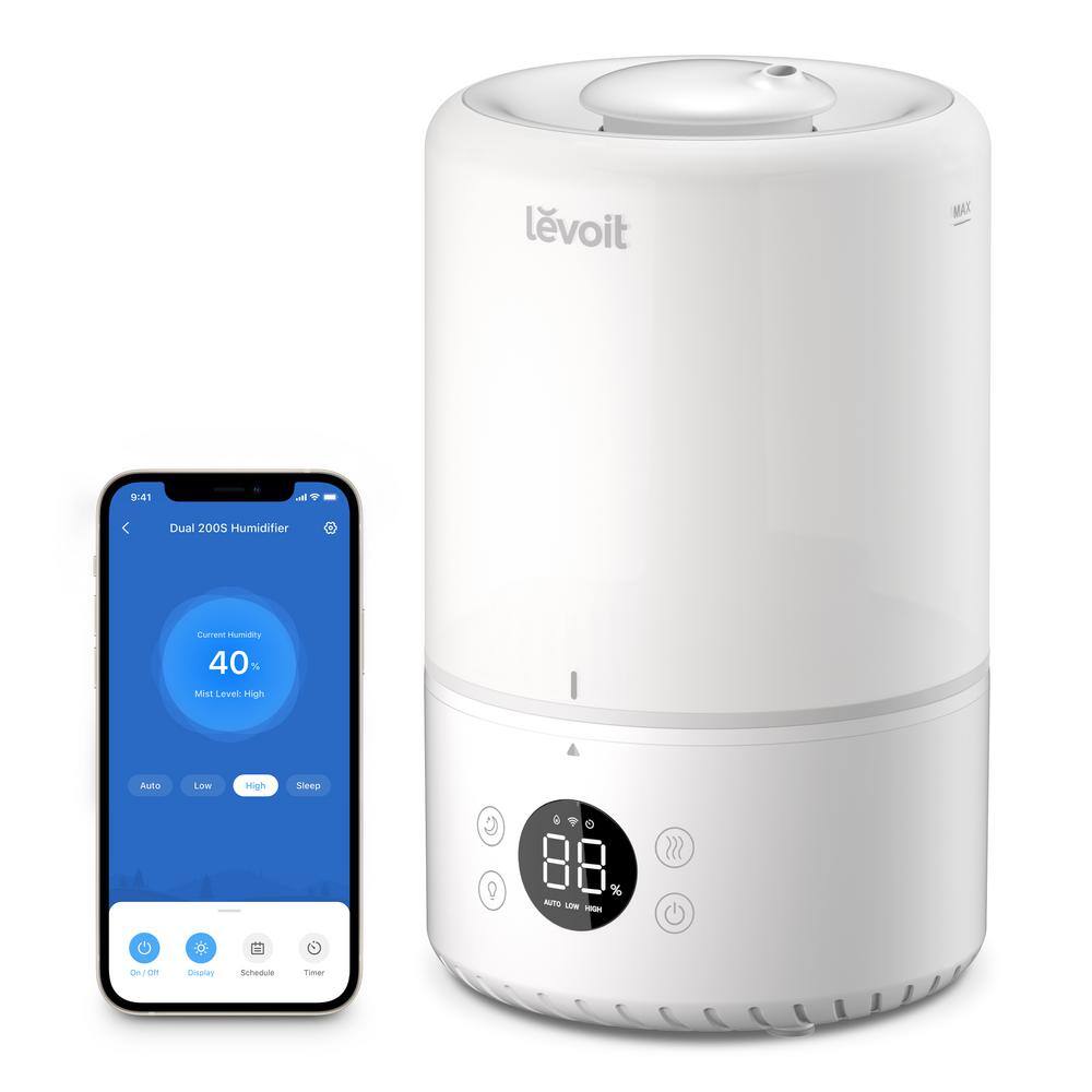 LEVOIT 0.8 Gal. Smart Ultrasonic Cool Mist Humidifier up to 290 sq. ft. HEAPHULVSUS0039