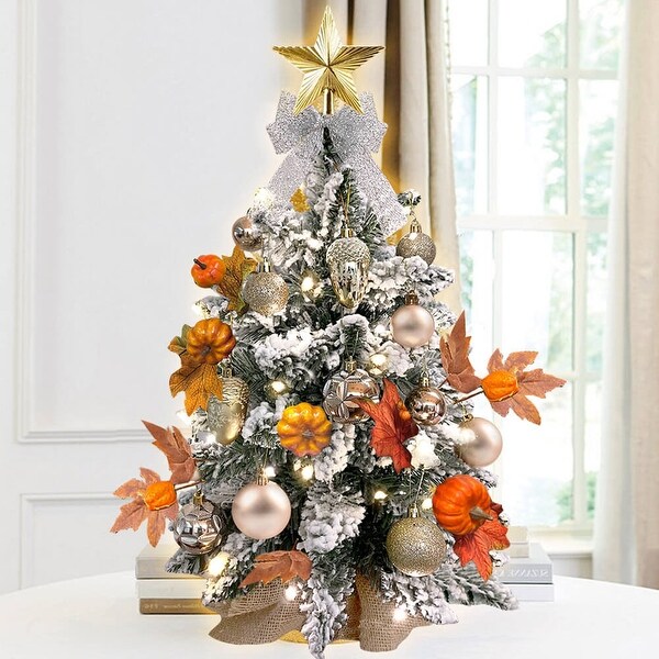 2ft Tabletop Christmas Tree with Artificial Mini Christmas Decoration