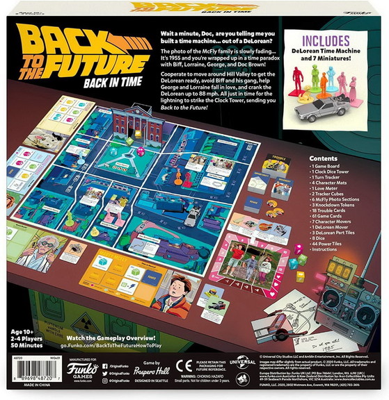 Back To The Future Back In Time Funko Board Game  ...