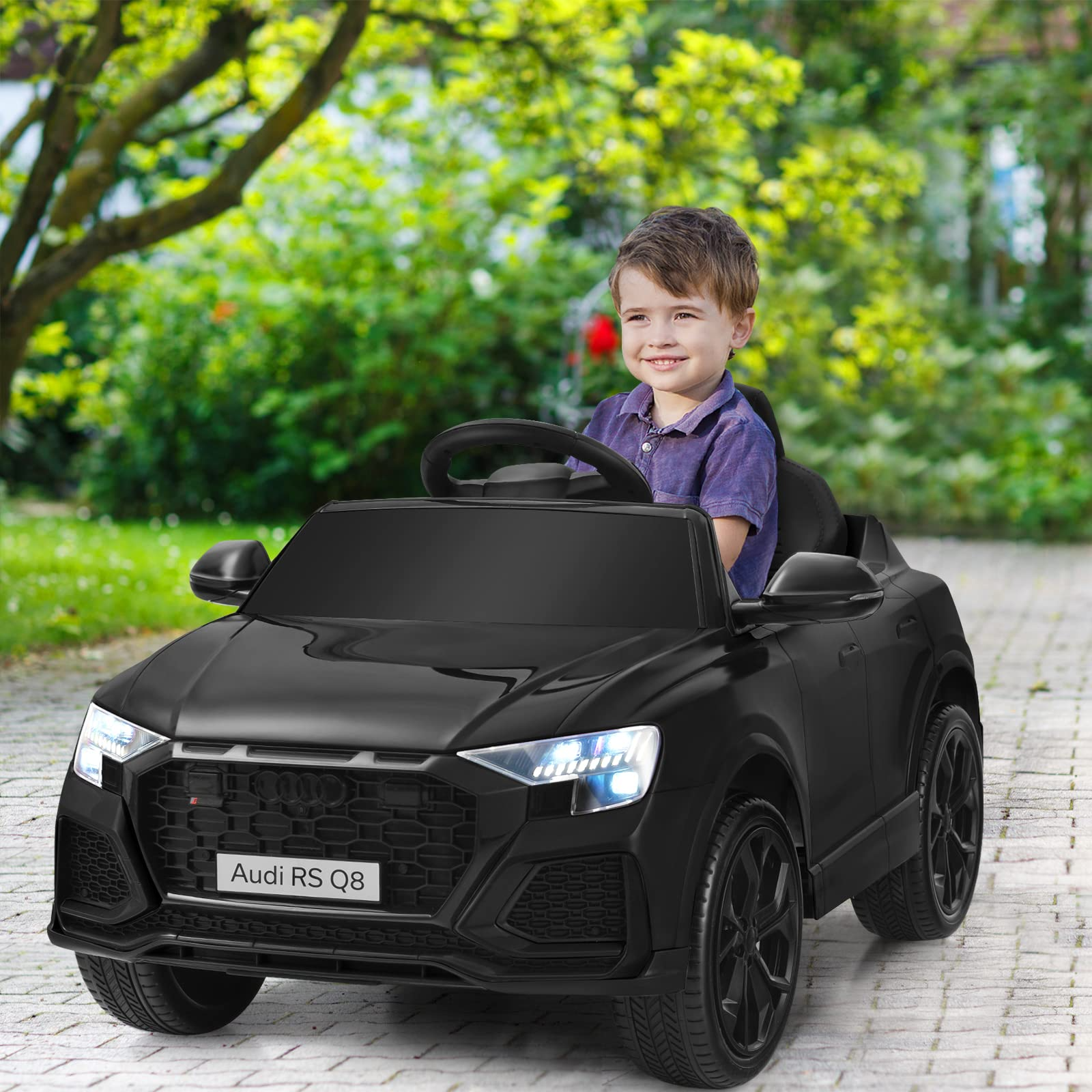 Costzon Ride on Car, 12V Licensed Audi Q8 Kids Cars to Drive w/ Remote Control