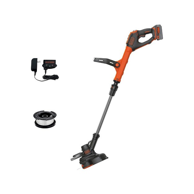 Black amp Decker Lste523 20v Max Cordless Lithium ion Easyfeed 2 speed 12 In String Trimmer edger Kit