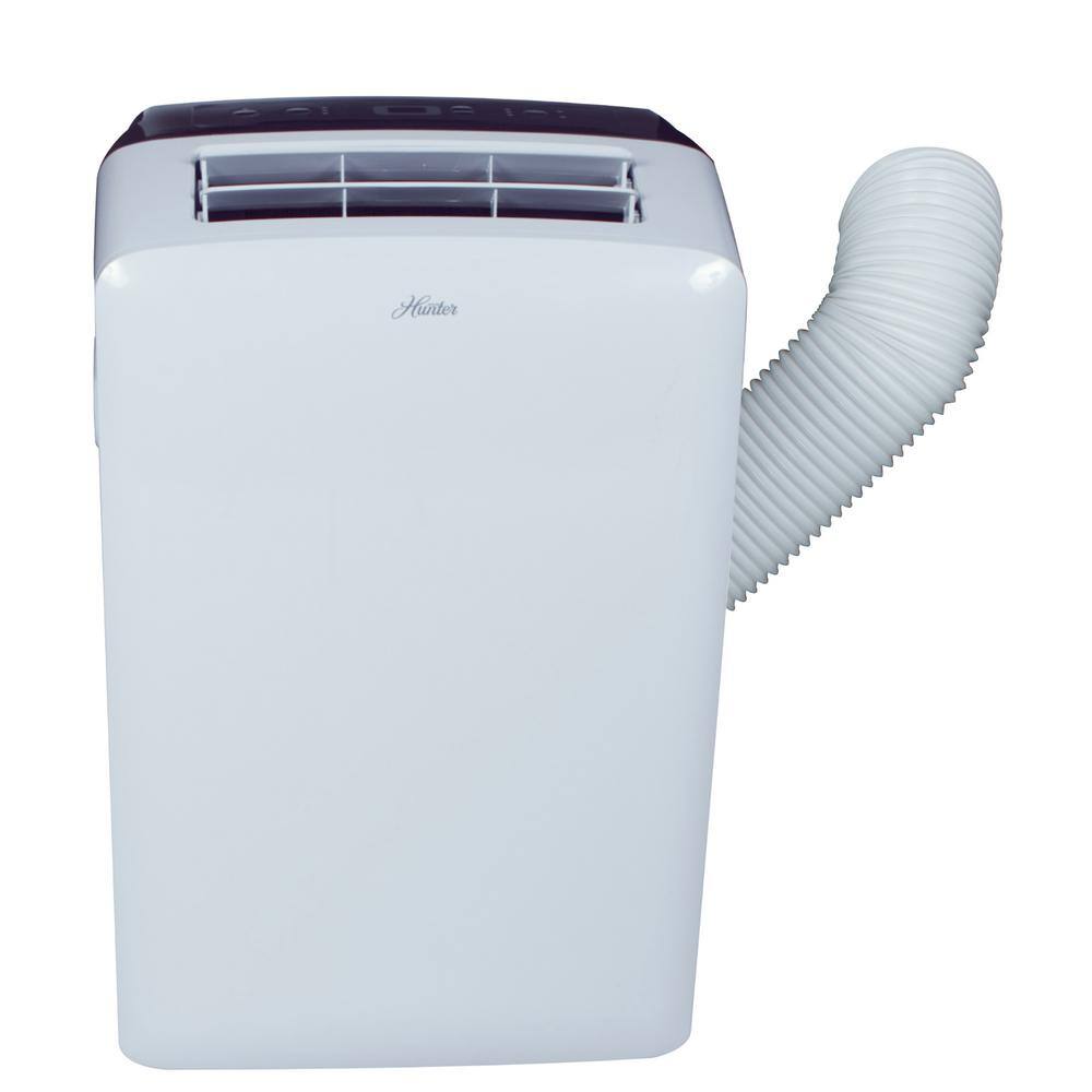 Hunter 10000 BTU 6500 BTU (DOE) Portable Air Conditioner in White with Dehumidifier and Remote Control HPAC-10C150