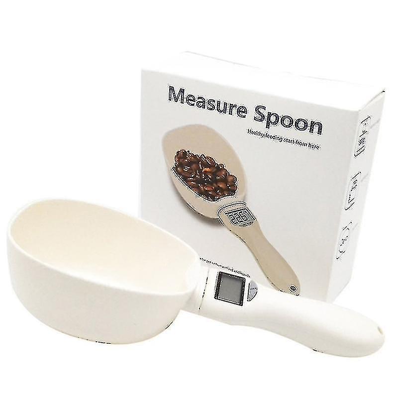 Electronic Measuring Scoop Digital Pet Food Feeding Bowl Spoon