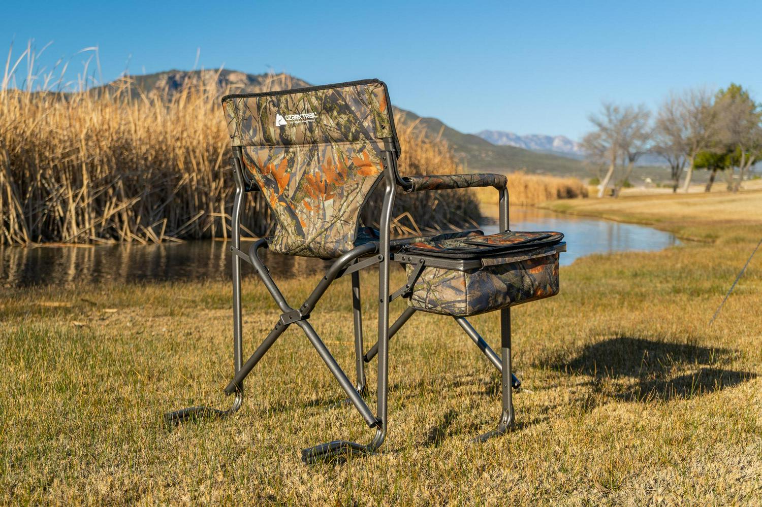 Ozark Trail Camping Director Rocking Chair， Camouflage