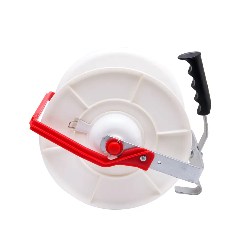 Customized easily assembled plastic geared electric fence reel for polywire