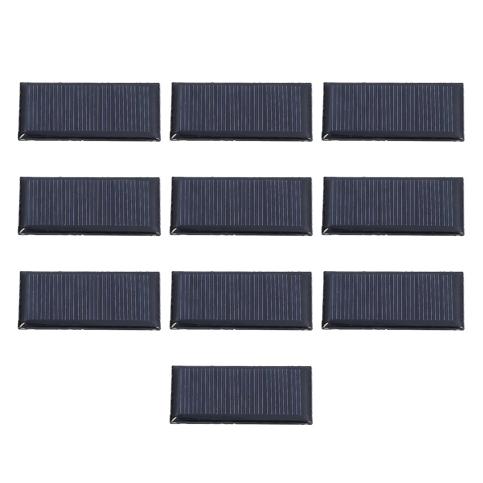 10pcs Small Solar Cell Weather Resistant DIY Solar Panel Module for Science Projects Toy Light 0.15W 5V