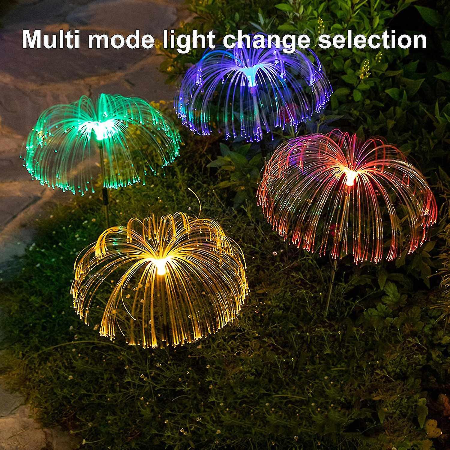 4 In 1 Landscape Lighting Garden Lights Led Lamp Fiber Optic Lights Jellyfish Lights