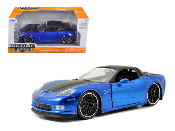 Jada 2006 Chevrolet Corvette Z06 Blue 1/24 Diecast...