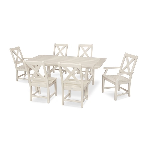 POLYWOOD Braxton 7Piece Rustic Farmhouse Dining Set