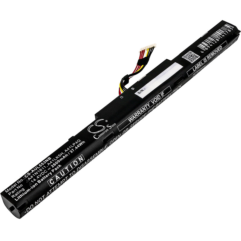 Asus GL553VD GL553VD1A GL553VD1B GL553VD2B GL55 Replacement Battery BatteryClerkcom Laptop and Notebook