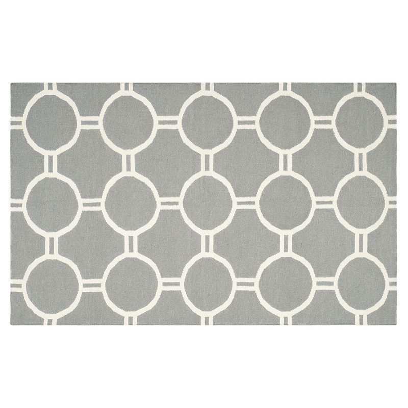 Safavieh Dhurries Roundlink Handwoven Flatweave Wool Rug