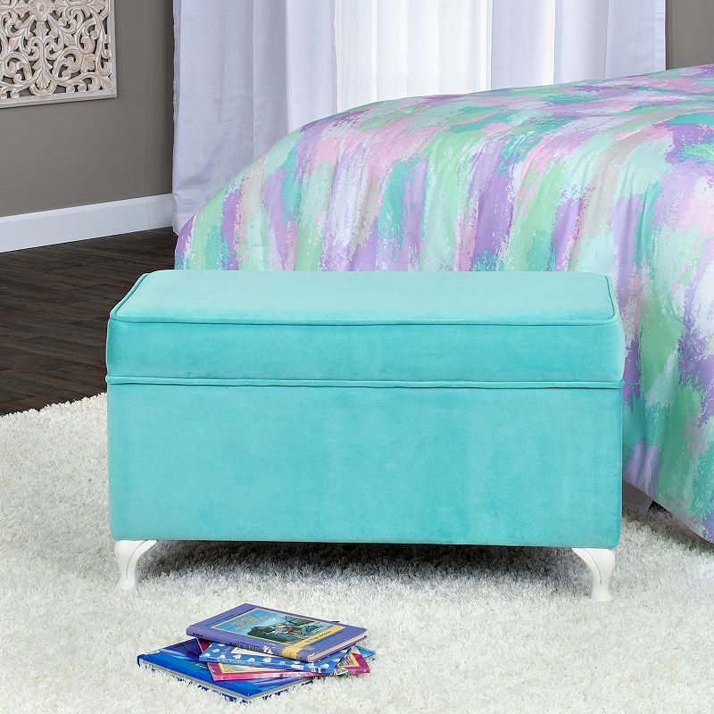 HomePop Diva Velvet Storage Bench