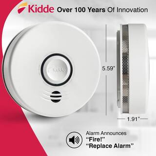 Kidde 10 Year Worry-Free Sealed Battery Smoke Detector with Intelligent and Wire-Free Voice Interconnect (2-Pack) 21028749