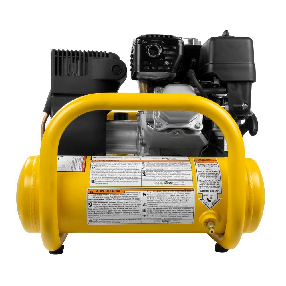 DW 4 Gal. Portable Honda Gas Powered Oil Free Direct Drive Air Compressor DXCMTA5590412