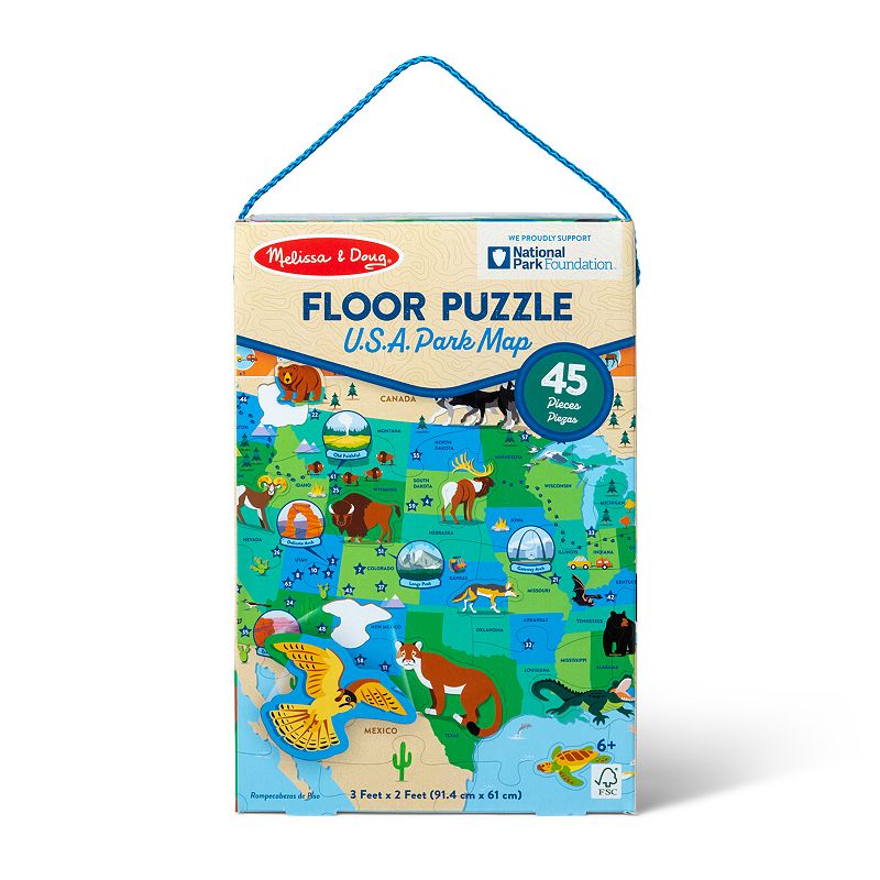 Melissa and Doug National Parks U.S.A. Map Floor Puzzle