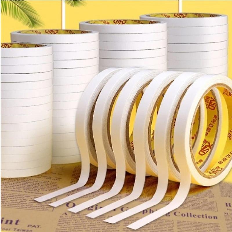 Width 5mm~20mm White Double Sided Tape Super Strong Adhesive Tape Diy Craft Gift-wrap Strong