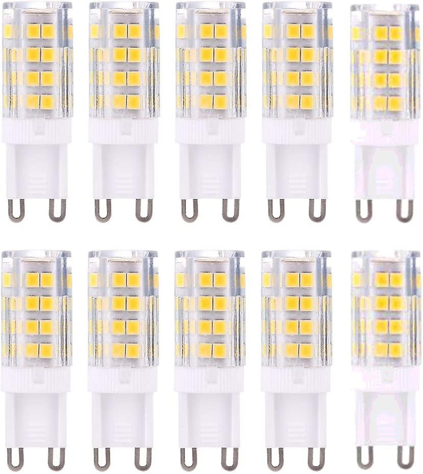 10pc G9 Led Lamp Light Bulbs，warm White 3000k 5w G9 Equivalent To 40w Halogen Bulbs 420 Lumens;not Dimmable[energy Class A+]