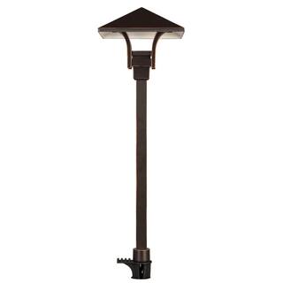 Hampton Bay 4.5-Watt Oil Rubbed Bronze Outdoor Integrated LED Landscape Path Light (8-Pack) JPV1501L-2-8PK