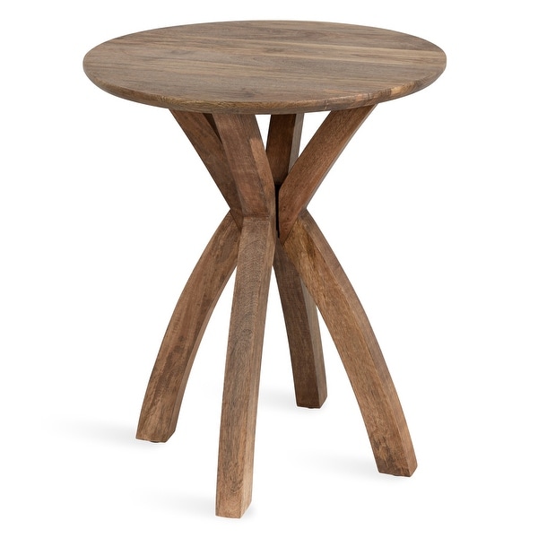 Kate and Laurel Soleyn Round Wood Side Table