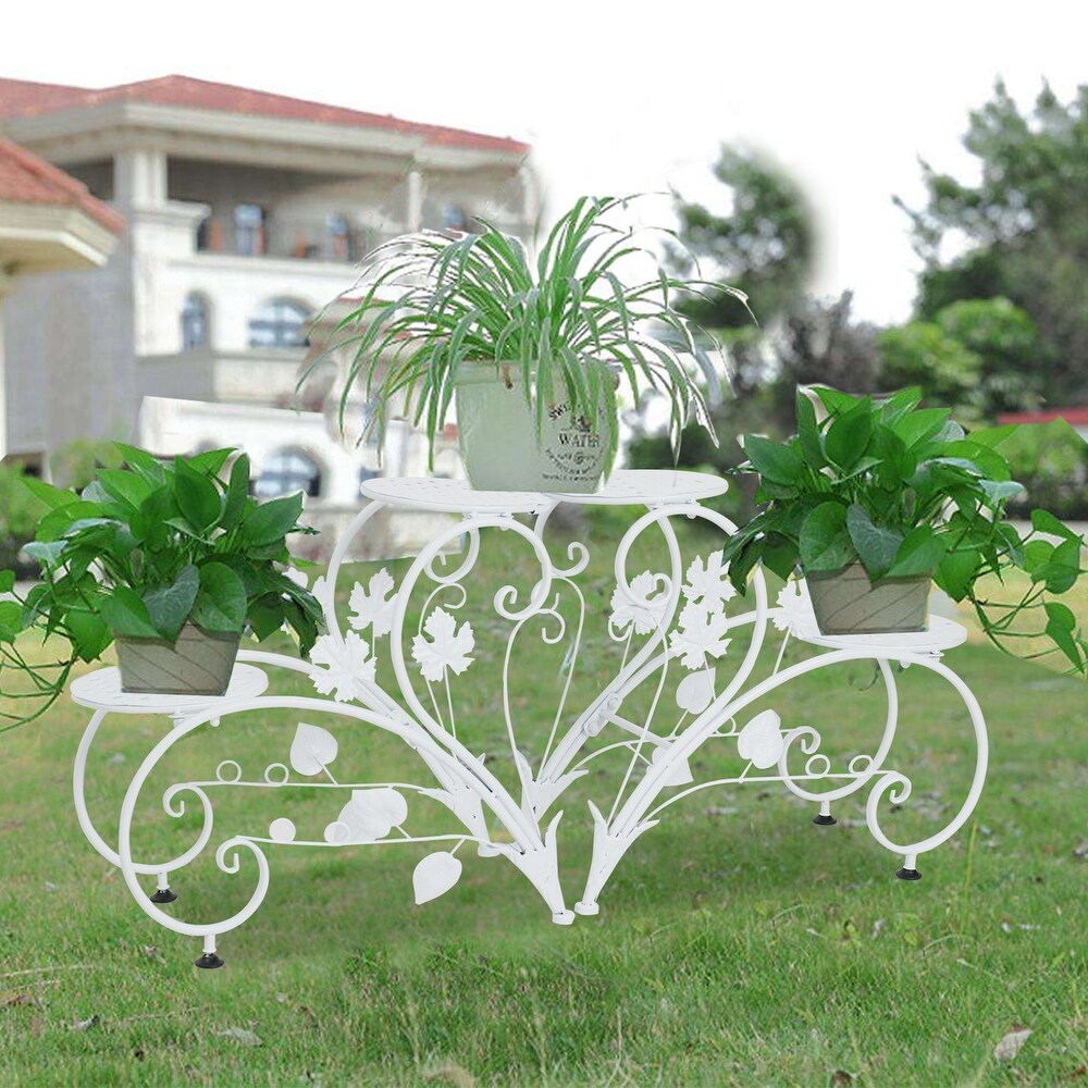 Classic Plant Stand Art Flower Pot Holder Rack Planter Outdoor Indoor