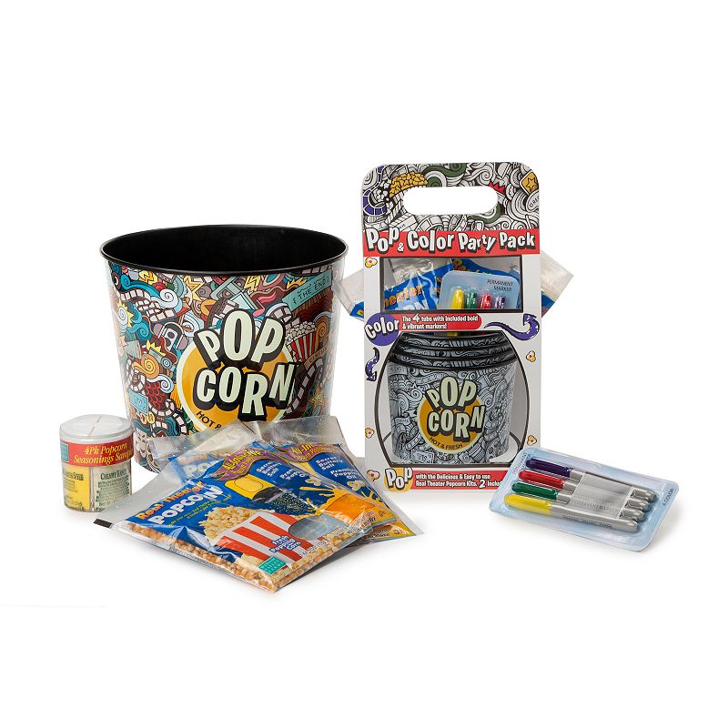 Wabash Valley Farms Pop and Color Popcorn Party Pack Gift Set