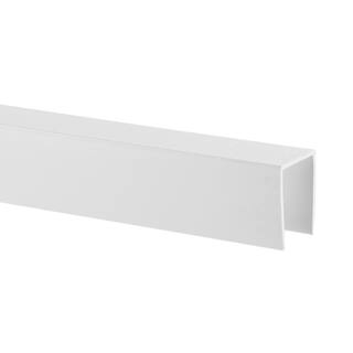 78 in. x 55.875 in. Polypropylene Fairfax Fence U-Channel White 8898296UCHD