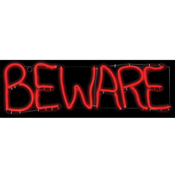 Morris Costumes SS72892G Beware LED Sign