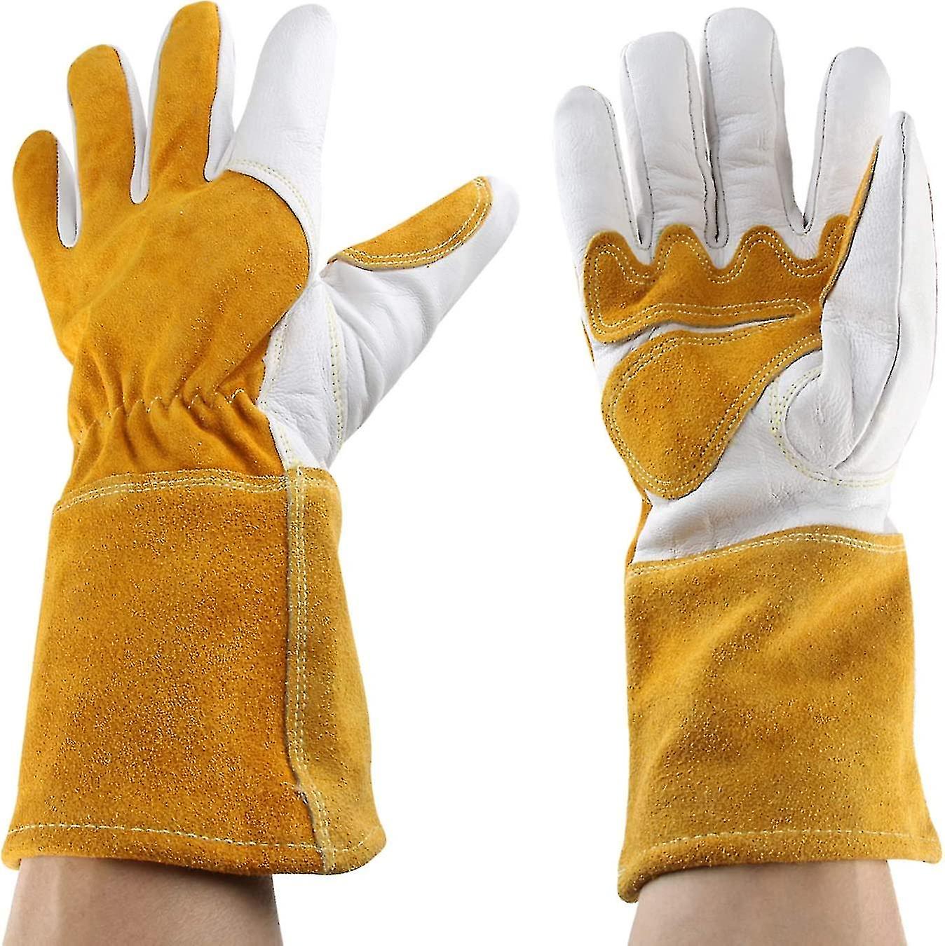 Leather Gardening Gloves For Women And Men Thorn Proof Cowhide Work Gloves，thorn And Cut Proof Garden Work Gloves